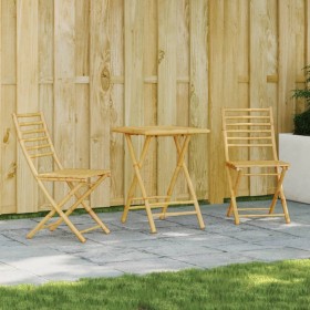 3-piece bamboo garden table and chairs set by vidaXL, Garden sets - Ref: Foro24-3278527, Price: 193,09 €, Discount: %