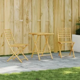 3-teiliges Gartentisch- und Stühle-Set aus Bambus von vidaXL, Gartensets - Ref: Foro24-3278527, Preis: 192,72 €, Rabatt: %