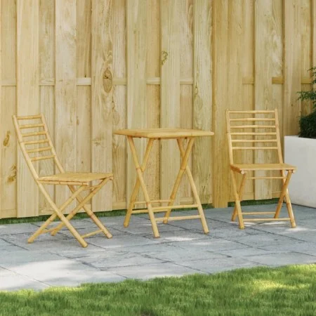 3-teiliges Gartentisch- und Stühle-Set aus Bambus von vidaXL, Gartensets - Ref: Foro24-3278527, Preis: 193,53 €, Rabatt: %