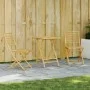 3-teiliges Gartentisch- und Stühle-Set aus Bambus von vidaXL, Gartensets - Ref: Foro24-3278527, Preis: 193,53 €, Rabatt: %
