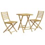 3-teiliges Gartentisch- und Stühle-Set aus Bambus von vidaXL, Gartensets - Ref: Foro24-3278527, Preis: 193,09 €, Rabatt: %