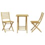 3-teiliges Gartentisch- und Stühle-Set aus Bambus von vidaXL, Gartensets - Ref: Foro24-3278527, Preis: 193,09 €, Rabatt: %