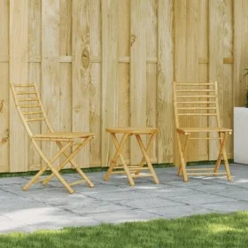 3-teiliges Gartentisch- und Stühle-Set aus Bambus von vidaXL, Gartensets - Ref: Foro24-3278533, Preis: 176,26 €, Rabatt: %