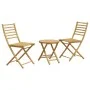 3-teiliges Gartentisch- und Stühle-Set aus Bambus von vidaXL, Gartensets - Ref: Foro24-3278533, Preis: 175,01 €, Rabatt: %