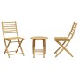 3-piece bamboo garden table and chairs set by vidaXL, Garden sets - Ref: Foro24-3278533, Price: 178,06 €, Discount: %