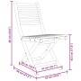 3-piece bamboo garden table and chairs set by vidaXL, Garden sets - Ref: Foro24-3278533, Price: 178,06 €, Discount: %