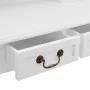 Juego de tocador y taburete madera paulownia blanco 80x69x141cm de vidaXL, Tocadores para dormitorios - Ref: Foro24-289318, P...