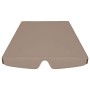 Dosel de repuesto columpio jardín gris taupe 150/130x105/70 cm