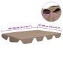 Dosel de repuesto columpio jardín gris taupe 150/130x105/70 cm