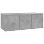 Mueble para TV madera contrachapada gris hormigón 80x34x30 cm de vidaXL, Muebles TV - Ref: Foro24-801863, Precio: 48,97 €, De...