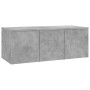 TV-Schrank aus betongrauem Sperrholz, 80 x 34 x 30 cm von vidaXL, TV-Möbel - Ref: Foro24-801863, Preis: 48,97 €, Rabatt: %