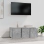 TV-Schrank aus betongrauem Sperrholz, 80 x 34 x 30 cm von vidaXL, TV-Möbel - Ref: Foro24-801863, Preis: 48,97 €, Rabatt: %