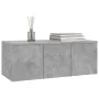 Mueble para TV madera contrachapada gris hormigón 80x34x30 cm de vidaXL, Muebles TV - Ref: Foro24-801863, Precio: 48,97 €, De...