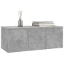 TV-Schrank aus betongrauem Sperrholz, 80 x 34 x 30 cm von vidaXL, TV-Möbel - Ref: Foro24-801863, Preis: 48,97 €, Rabatt: %