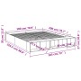 Weißer Bettrahmen aus Holzwerkstoff, 180 x 200 cm von vidaXL, Betten und Lattenroste - Ref: Foro24-3280545, Preis: 193,67 €, ...