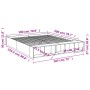Bettgestell aus Sonoma-Eiche-Holzwerkstoff, 180 x 200 cm von vidaXL, Betten und Lattenroste - Ref: Foro24-3280547, Preis: 148...