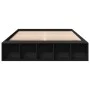 Estructura de cama madera de ingeniería negra 160x200 cm de vidaXL, Camas y somieres - Ref: Foro24-3280553, Precio: 192,24 €,...