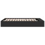 Black engineered wood bed frame 160x200 cm by vidaXL, Beds and slatted bases - Ref: Foro24-3280553, Price: 195,54 €, Discount: %
