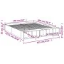 Estructura de cama madera de ingeniería negra 160x200 cm de vidaXL, Camas y somieres - Ref: Foro24-3280553, Precio: 192,24 €,...