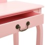 Tocador y taburete madera paulownia y MDF rosa 65x36x128 cm de vidaXL, Tocadores para dormitorios - Ref: Foro24-289331, Preci...