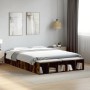 Bettgestell aus geräuchertem Eichenholzwerkstoff, 140 x 200 cm von vidaXL, Betten und Lattenroste - Ref: Foro24-3280570, Prei...
