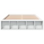 Weißer Bettrahmen aus Holzwerkstoff, 135 x 190 cm von vidaXL, Betten und Lattenroste - Ref: Foro24-3280587, Preis: 153,00 €, ...