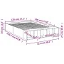 Smoked oak engineered wood bed frame 120x190cm by vidaXL, Beds and slatted bases - Ref: Foro24-3280598, Price: 126,30 €, Disc...