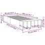 Weißer Bettrahmen aus Holzwerkstoff, 90 x 200 cm von vidaXL, Betten und Lattenroste - Ref: Foro24-3280608, Preis: 109,15 €, R...