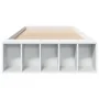 Weißer Bettrahmen aus Holzwerkstoff, 100 x 200 cm von vidaXL, Betten und Lattenroste - Ref: Foro24-3280601, Preis: 110,47 €, ...