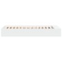 White engineered wood bed frame 100x200 cm by vidaXL, Beds and slatted bases - Ref: Foro24-3280601, Price: 111,80 €, Discount: %