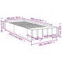 Weißer Bettrahmen aus Holzwerkstoff, 100 x 200 cm von vidaXL, Betten und Lattenroste - Ref: Foro24-3280601, Preis: 111,80 €, ...