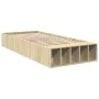Sonoma oak engineered wood bed frame 100x200 cm by vidaXL, Beds and slatted bases - Ref: Foro24-3280603, Price: 106,73 €, Dis...