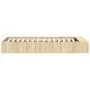 Sonoma oak engineered wood bed frame 100x200 cm by vidaXL, Beds and slatted bases - Ref: Foro24-3280603, Price: 106,73 €, Dis...