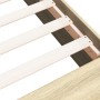 Sonoma oak engineered wood bed frame 100x200 cm by vidaXL, Beds and slatted bases - Ref: Foro24-3280603, Price: 107,91 €, Dis...
