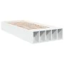 White engineered wood bed frame 90x190 cm by vidaXL, Beds and slatted bases - Ref: Foro24-3280615, Price: 104,57 €, Discount: %