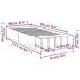 White engineered wood bed frame 90x190 cm by vidaXL, Beds and slatted bases - Ref: Foro24-3280615, Price: 104,57 €, Discount: %