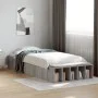 Sonoma gray engineered wood bed frame 90x190 cm by vidaXL, Beds and slatted bases - Ref: Foro24-3280620, Price: 104,99 €, Dis...