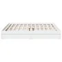 White engineered wood bed frame with drawers 200x200 cm by vidaXL, Beds and slatted bases - Ref: Foro24-3280629, Price: 187,3...