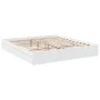 White engineered wood bed frame with drawers 200x200 cm by vidaXL, Beds and slatted bases - Ref: Foro24-3280629, Price: 187,3...