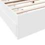 Weißer Holzwerkstoffbettrahmen mit Schubladen 200x200 cm von vidaXL, Betten und Lattenroste - Ref: Foro24-3280629, Preis: 189...