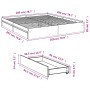 Weißer Holzwerkstoffbettrahmen mit Schubladen 200x200 cm von vidaXL, Betten und Lattenroste - Ref: Foro24-3280629, Preis: 189...