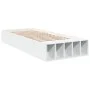White engineered wood bed frame 75x190 cm by vidaXL, Beds and slatted bases - Ref: Foro24-3280622, Price: 103,01 €, Discount: %