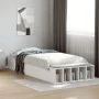 White engineered wood bed frame 75x190 cm by vidaXL, Beds and slatted bases - Ref: Foro24-3280622, Price: 103,01 €, Discount: %