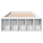 Weißer Bettrahmen aus Holzwerkstoff, 75 x 190 cm von vidaXL, Betten und Lattenroste - Ref: Foro24-3280622, Preis: 104,25 €, R...
