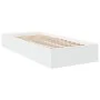 White engineered wood bed frame 75x190 cm by vidaXL, Beds and slatted bases - Ref: Foro24-3280622, Price: 103,01 €, Discount: %