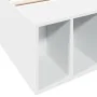 White engineered wood bed frame 75x190 cm by vidaXL, Beds and slatted bases - Ref: Foro24-3280622, Price: 103,01 €, Discount: %