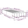 Weißer Bettrahmen aus Holzwerkstoff, 75 x 190 cm von vidaXL, Betten und Lattenroste - Ref: Foro24-3280622, Preis: 103,00 €, R...