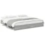 Cama con cajones madera ingeniería gris Sonoma 200x200 cm de vidaXL, Camas y somieres - Ref: Foro24-3280634, Precio: 185,51 €...