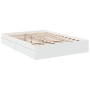 Weißes Holzwerkstoffbett mit Schubladen 140x200 cm von vidaXL, Betten und Lattenroste - Ref: Foro24-3280657, Preis: 281,11 €,...