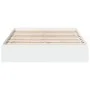White engineered wood bed with drawers 140x200 cm by vidaXL, Beds and slatted bases - Ref: Foro24-3280657, Price: 274,09 €, D...